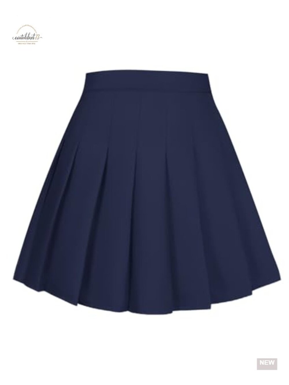 Pleated High Waisted Tennis Skort with Shorts A-Line Elastic Waist
